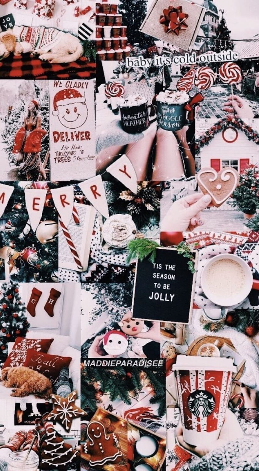 Zenne Bolderman on, christmas collage aesthetic HD phone wallpaper | Pxfuel