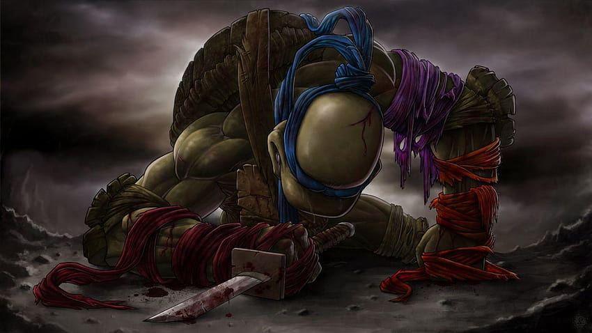 Sword Teenage Mutant Ninja Turtles Katana Tears Leonardo blood, tmnt leonardo HD wallpaper