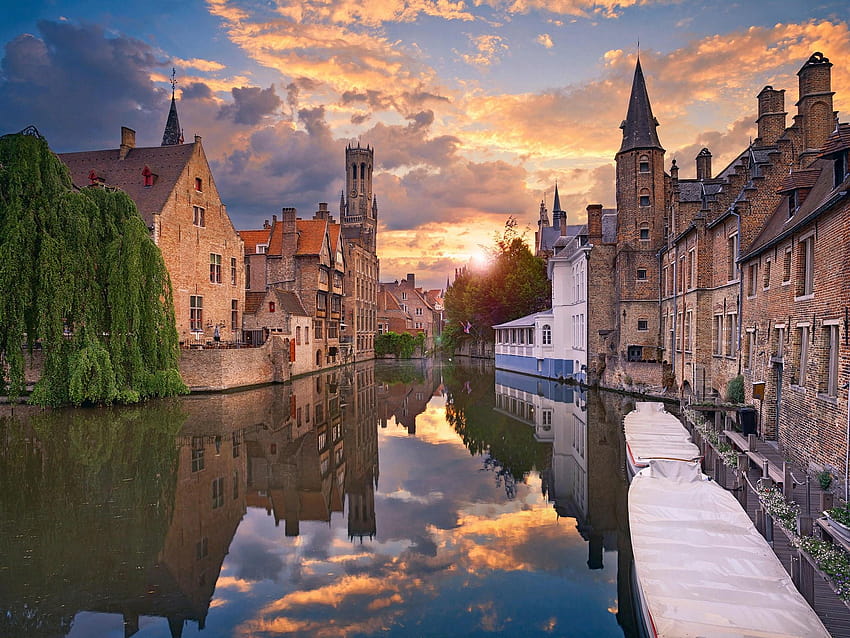 Bruges, West Flanders, Belgium HD wallpaper