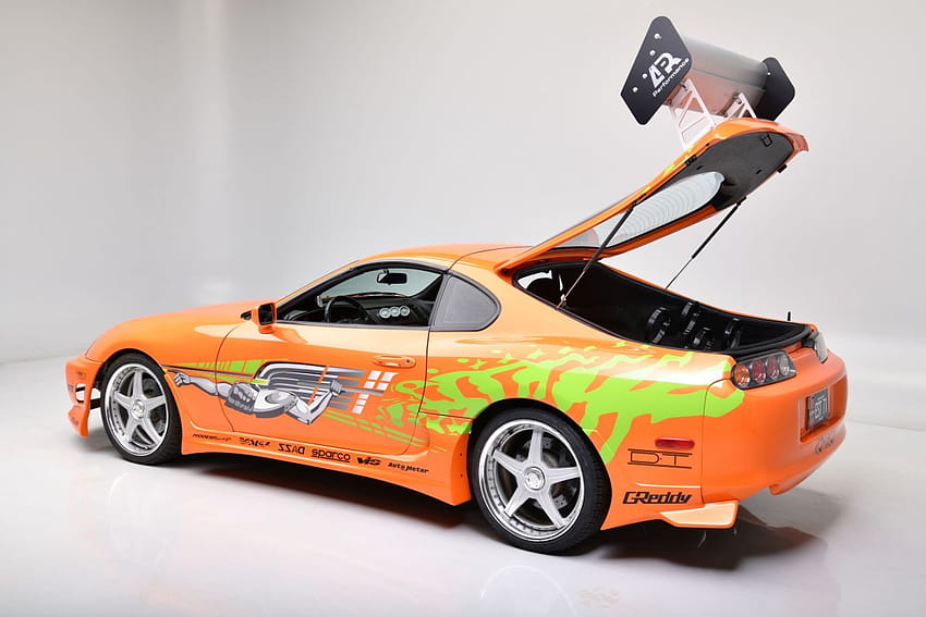 Paul Walkers Toyota Supra aus „The Fast and the Furious“ wird versteigert, schnelle und wütende Sparco-Autos HD-Hintergrundbild