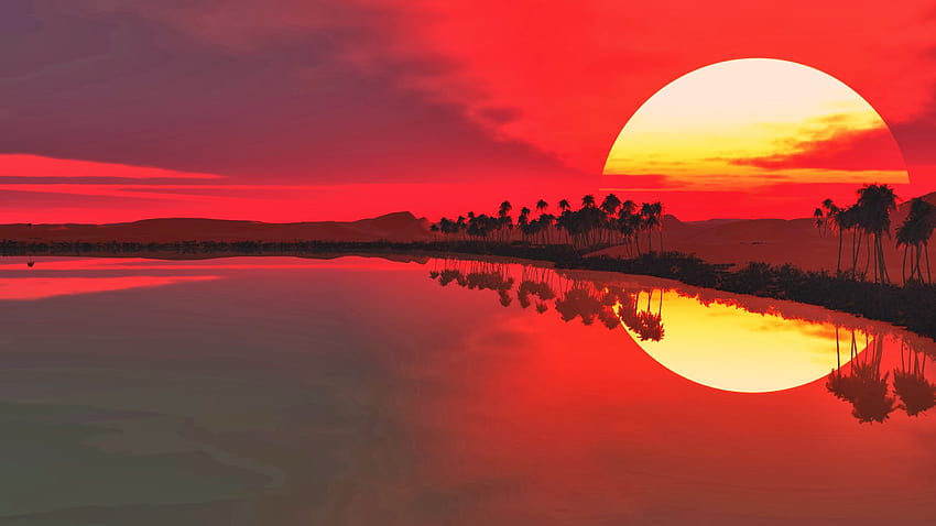 Lake Sunset Full Lake Sunset Tramonto [1600x1000] per il tuo , Mobile & Tablet, tramonto sul lago Sfondo HD