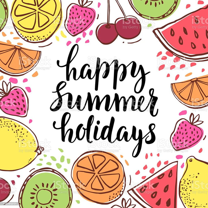 Happy Summer Holidays Stock Illustration HD phone wallpaper | Pxfuel