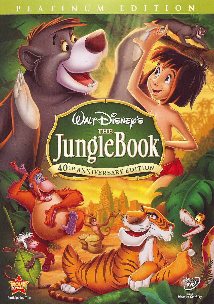 Best Buy: The Jungle Book [40th Anniversary Edition] [2 Disc Platinum Edition] [DVD] [1967], walt disney platinum edition wallpaper ponsel HD