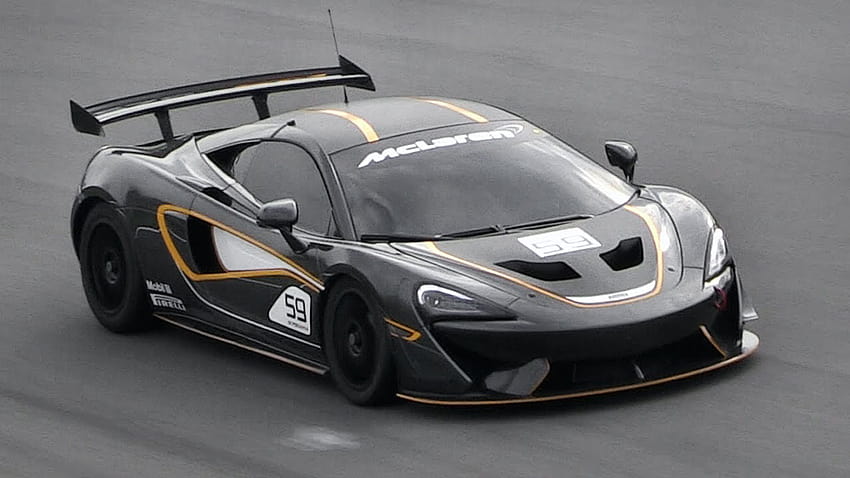 McLaren 570S GT4 Race Car Testing At Monza Circuit!! HD wallpaper