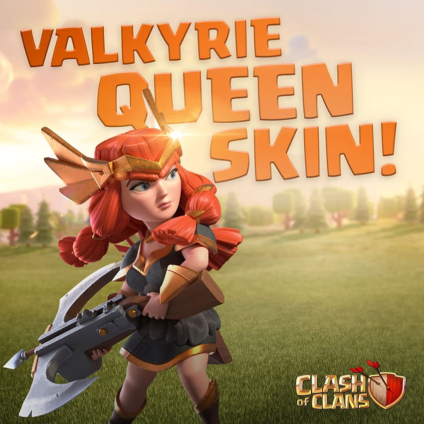 Clash of Clans July Season Challenges live with Valkyrie Queen reward, autumn archer queen HD phone wallpaper