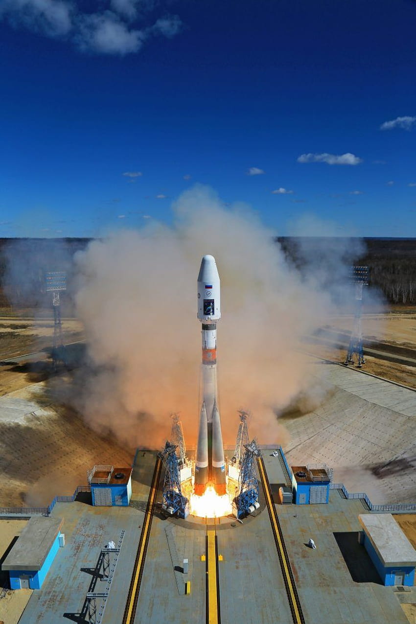Roscosmos, Kosmodrom Wostocznyj, Sojuz / i mobilne tła Tapeta na telefon HD