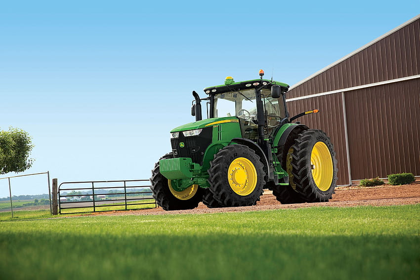 JOHN DEERE traktor pertanian industri pertanian konstruksi 1jdeere, peralatan konstruksi john deere Wallpaper HD