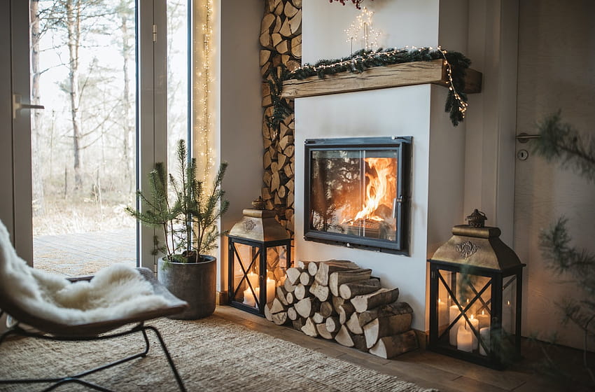 These 17 Fireplace Zoom Backgrounds Will Give You All The Cozy Vibes, cosy fire HD wallpaper