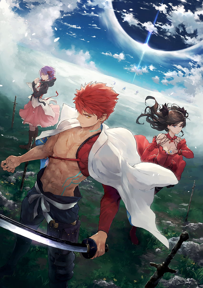 untitled Fate Series Fate/Stay Night Sakura Matou Shirou Emiya HD telefon duvar kağıdı