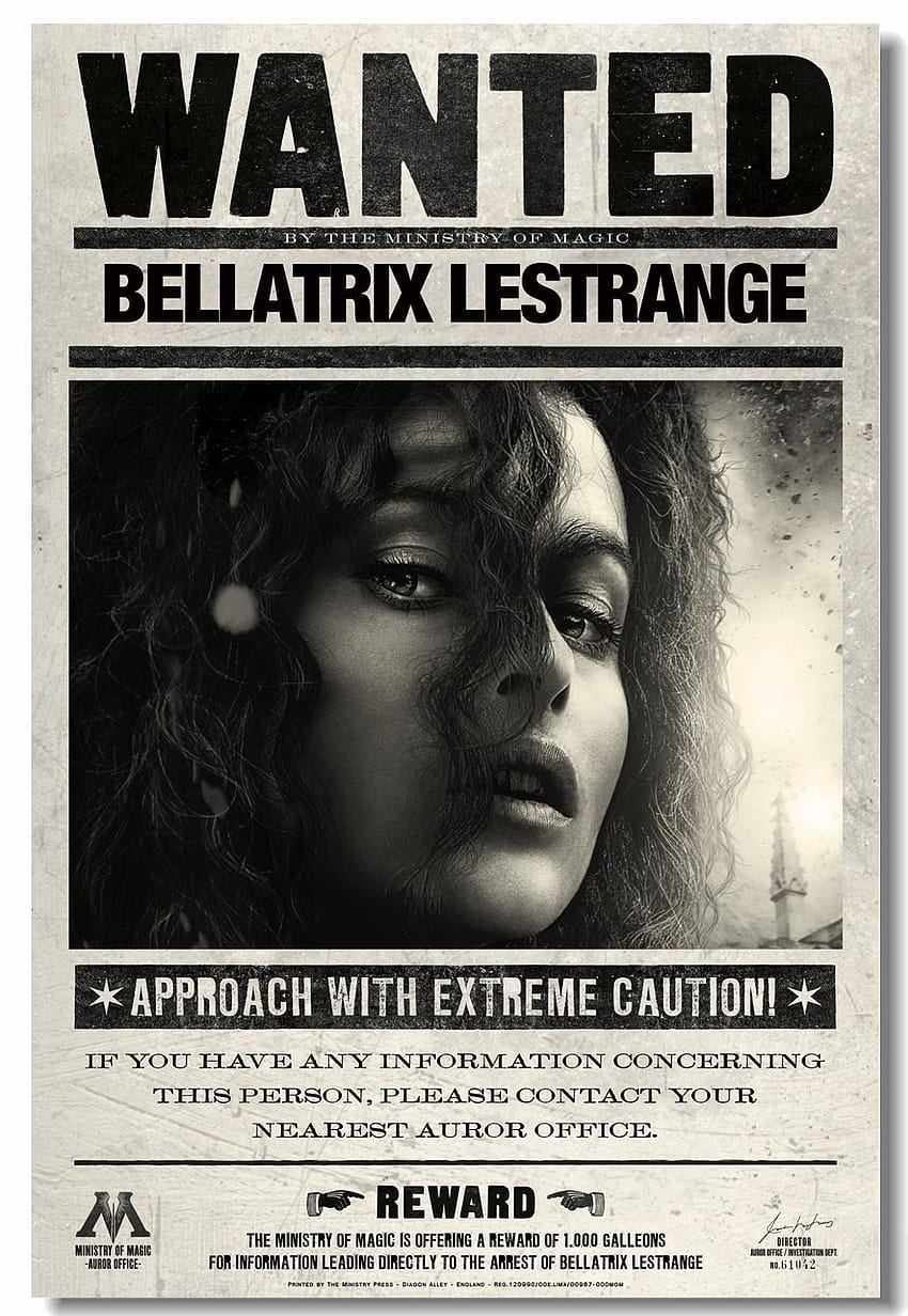 Niestandardowe płótno odbitki ścienne Vintage chciał Severus Snape plakat Bellatrix Lestrange naklejki ścienne prorok codzienny naklejki, snape codzienny prorok Tapeta na telefon HD