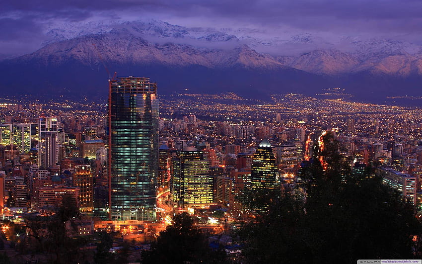 Santiago Chile 2009 16:9 16:10 : Panoramiczny Tapeta HD