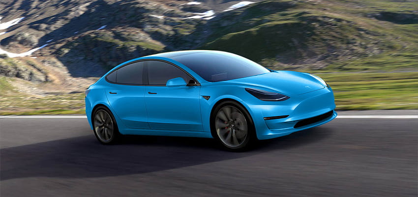 Tesla Model 3 се изява в десетки цветове, изглежда добре във всички тях, тесла циан HD тапет