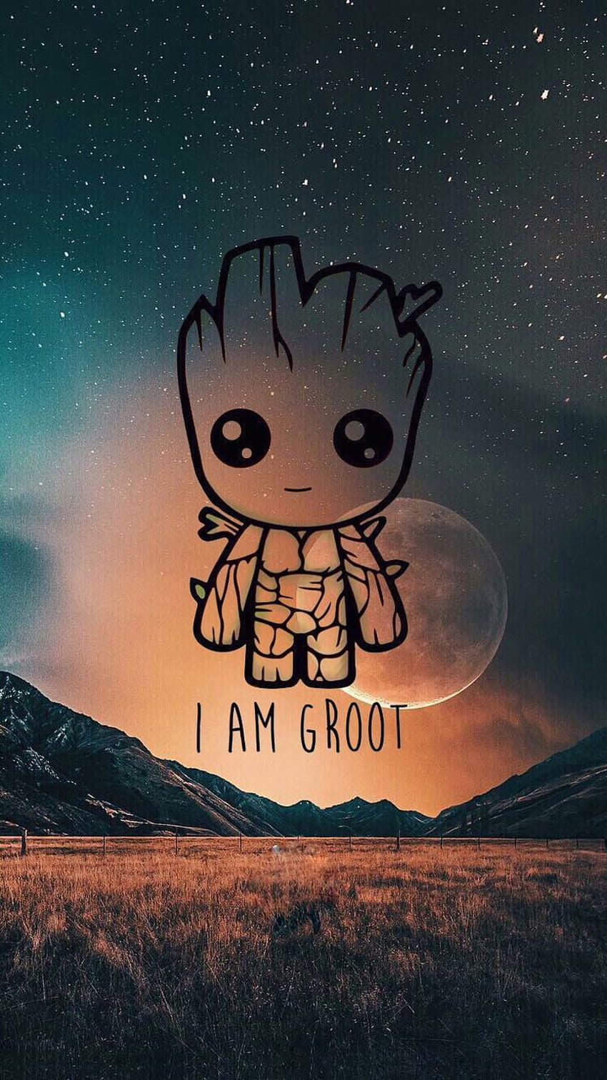 I AM Groot, groot cute HD phone wallpaper