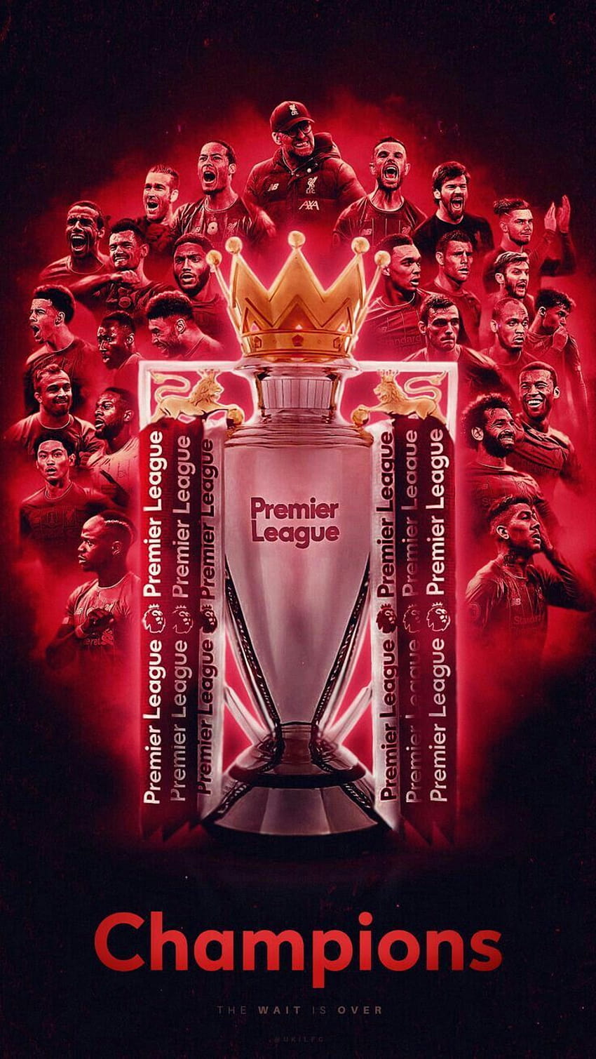 Liverpool FC, trophée de la Premier League Fond d'écran de téléphone HD