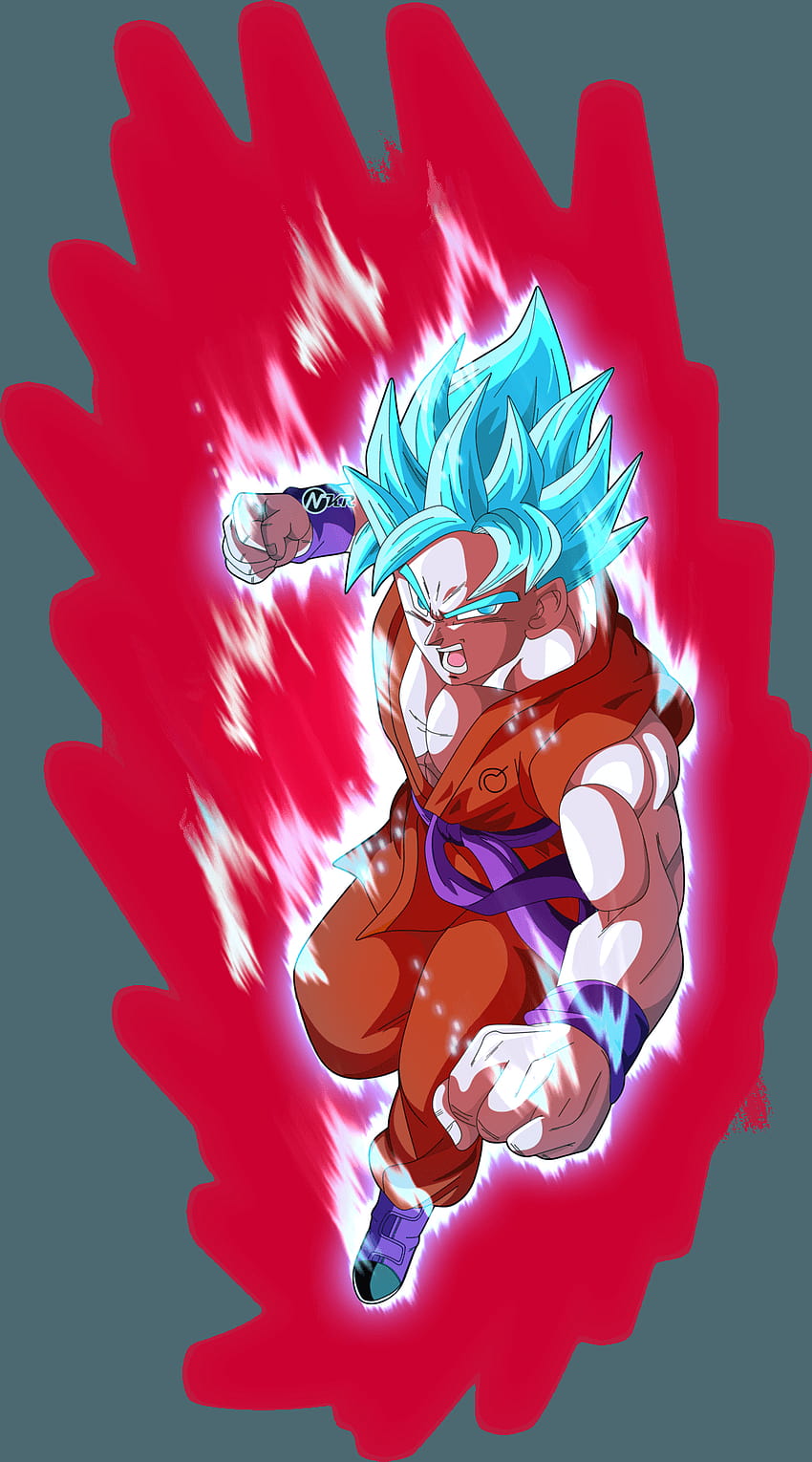 Goku super saiyan blue kaioken_x10 by_naironkr, goku ssb HD phone wallpaper  | Pxfuel
