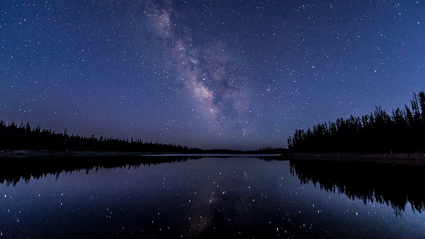 1920x1080 Milkway Lake Water Reflection Stars Laptop Full , Backgrounds, and, reflexion HD wallpaper
