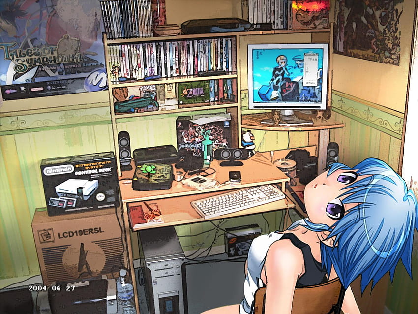 Anime Gamergirl, Gamer Anime Girl Hd Wallpaper 