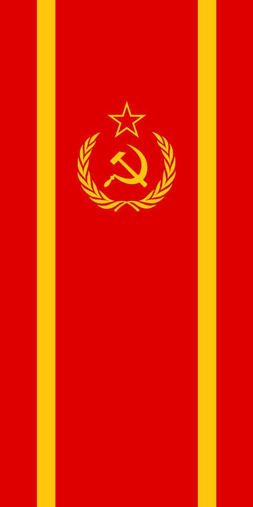 Spanduk Vertikal Uni Soviet Baru oleh RedRich1917, bendera uni soviet wallpaper ponsel HD