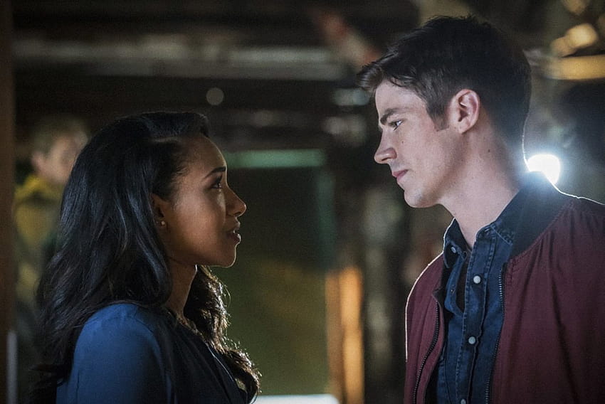 The Flash, candice patton and grant gustin HD wallpaper