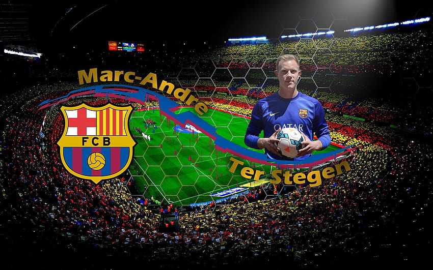 FC Barcelona – Handwerk, ter stegen HD-Hintergrundbild