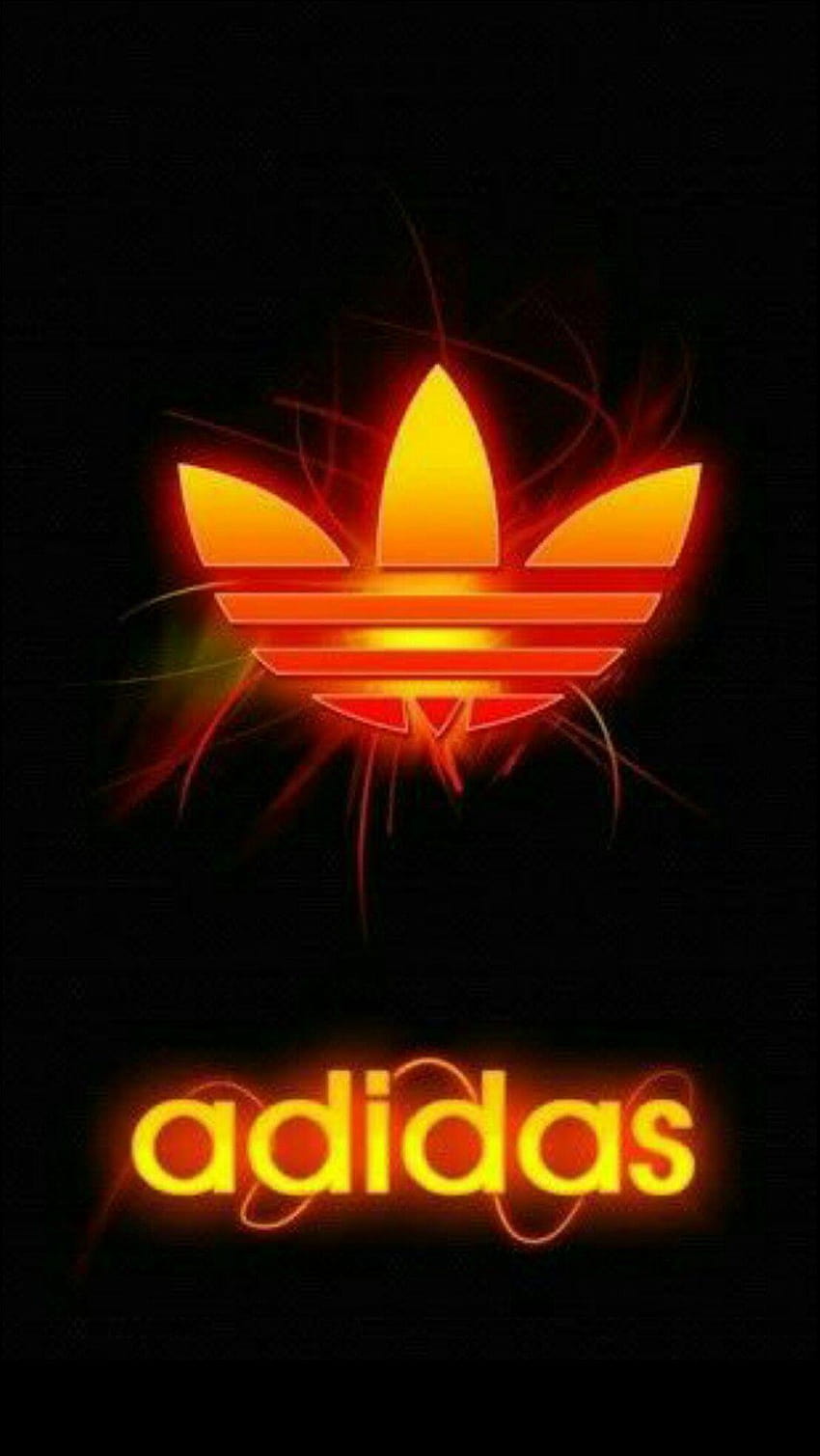 Adidas logo neon HD phone wallpaper | Pxfuel