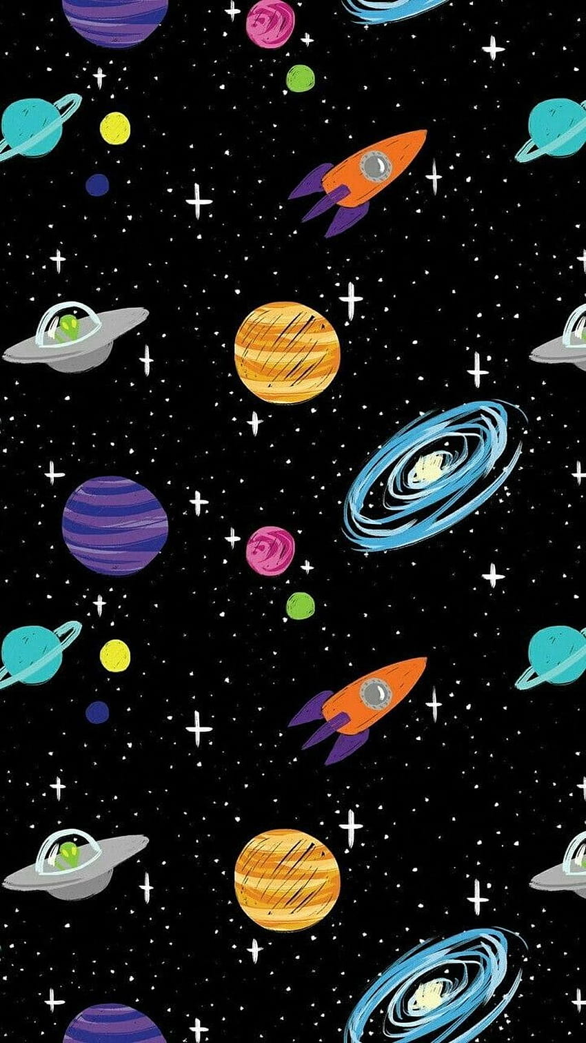 Malerei des Sonnensystems, Telefon des Sonnensystems HD-Handy-Hintergrundbild