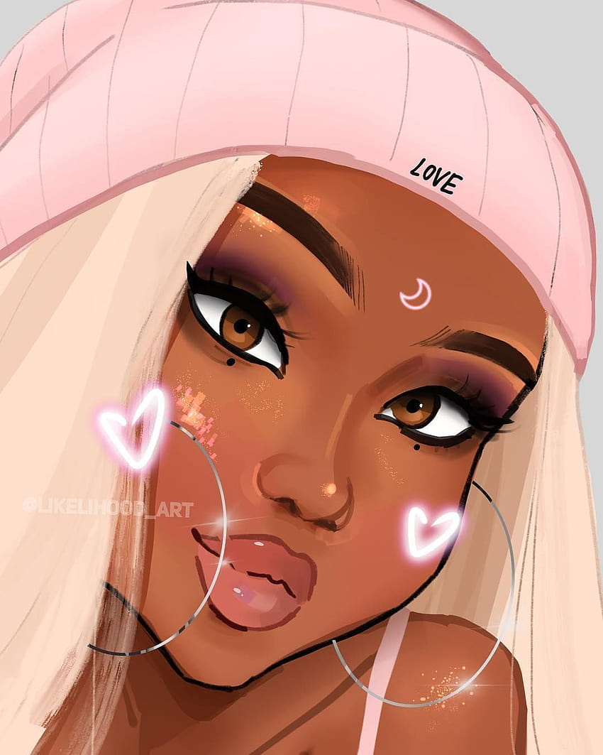 Girl Cartoon Characters Instagram, baddie black girls HD phone wallpaper