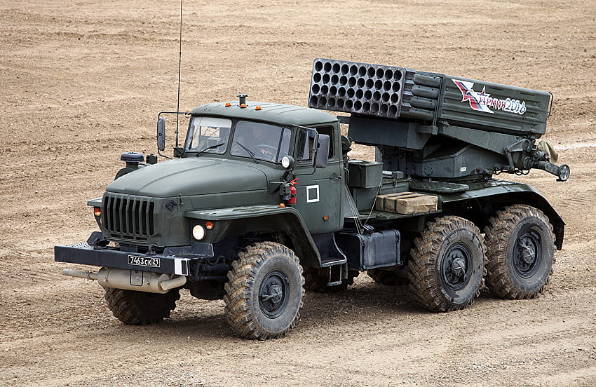 Caminhões sistema de mísseis 2014, ural papel de parede HD