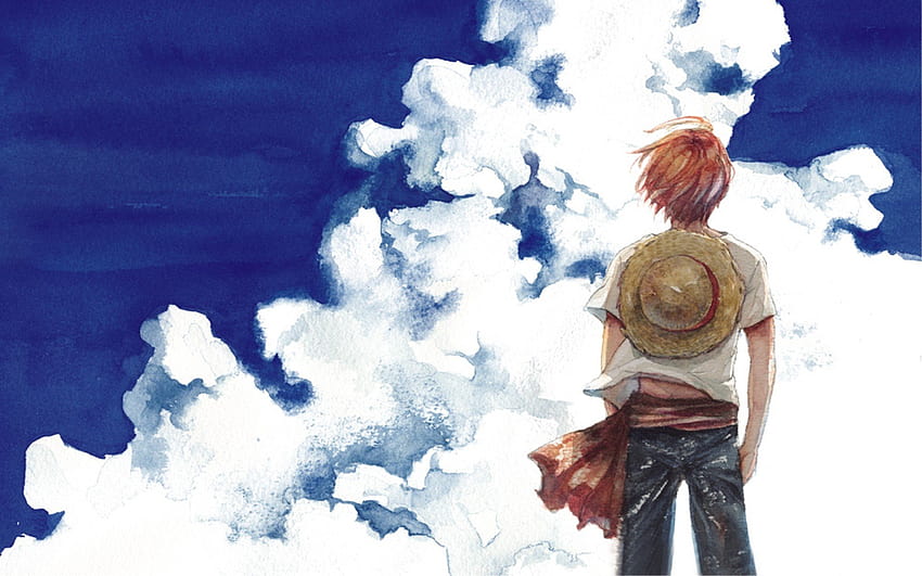 clouds, One, Piece, anime , Shanks / and Mobile Backgrounds HD wallpaper