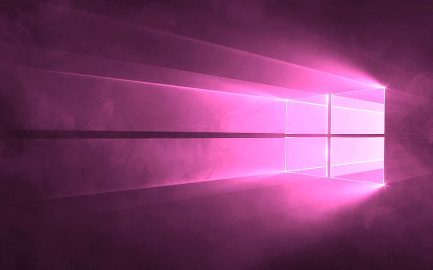 Windows 10 по подразбиране розово HD тапет