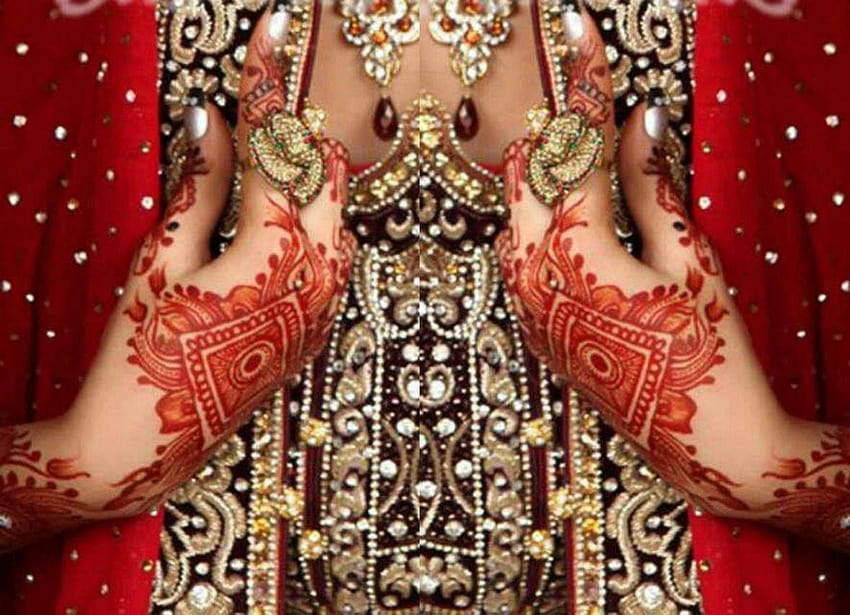 Henna 3d Piękne wzory Mehndi dla dziewczyn Tapeta HD