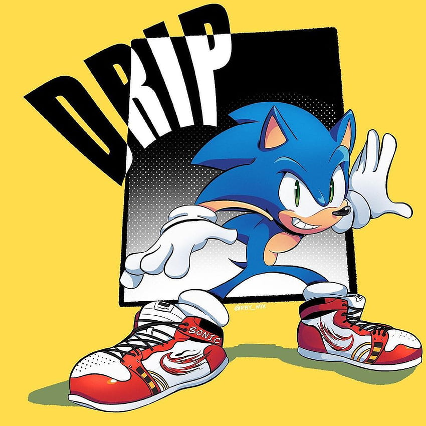 Щифт върху Sonic the Hedgehog, звуково капене HD тапет за телефон