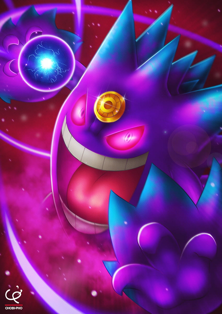 All0412 ✪ on X: Pokémon Mobile Wallpaper: Gengar #Kanto #Shiny