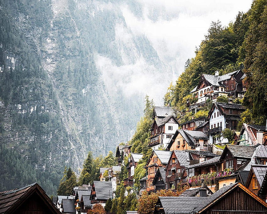 VINTAGE FAIRYTALE HOUSES, AUSTRIAN MOUNTAINS [1280x1024] : HD wallpaper
