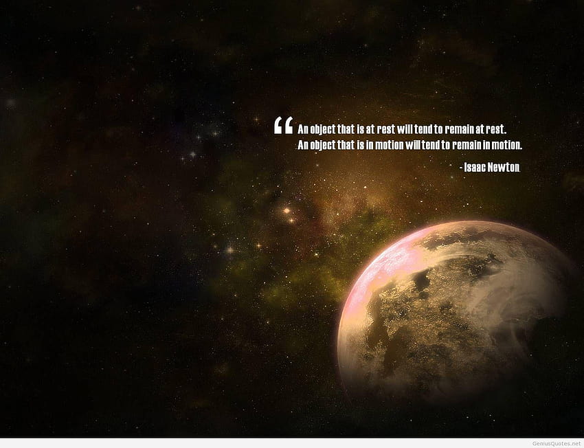 Isaac Newton inspirational quote 2014, newton quotes HD wallpaper