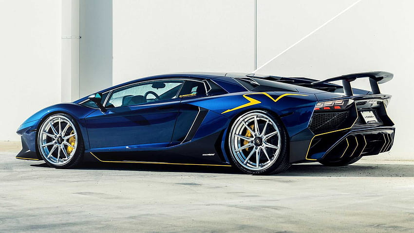 Does This Blue Lamborghini Aventador SV Look Better With 22, 2021 lamborghini blue HD wallpaper