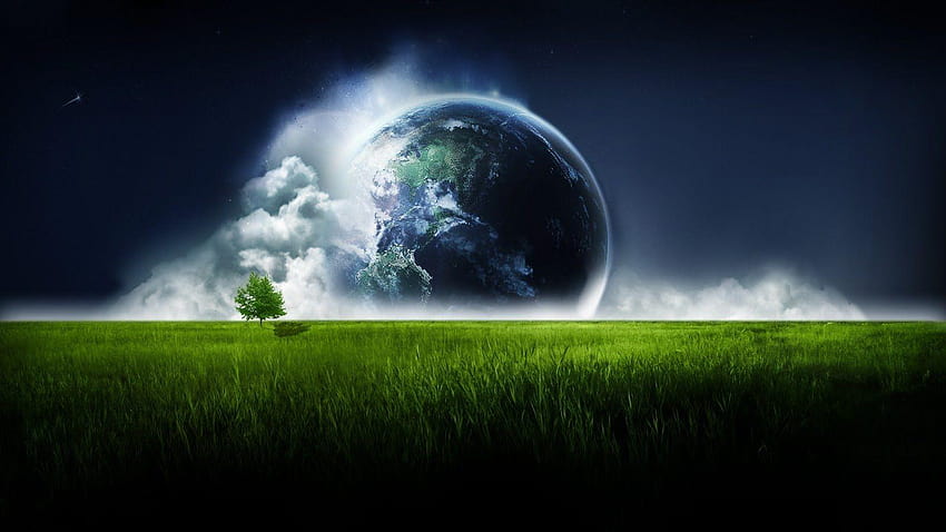 Beautiful Digital Graphical Art New Earth HD wallpaper