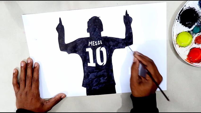How to draw Messi back side easy HD wallpaper