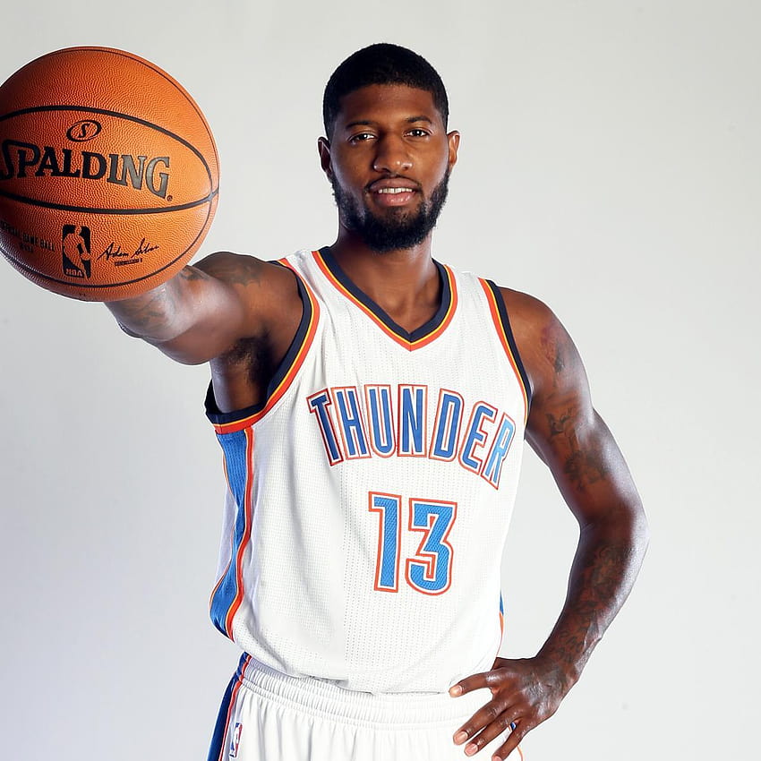 OKC Lets Paul George Wear James Harden's Old No. 13 After Denying, paul george oklahoma city thunder HD phone wallpaper