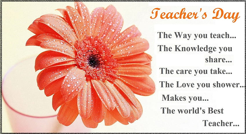 2020! Happy Teachers Day Quotes, Wishes, SMS, Greetings & DP, world teachers day HD wallpaper