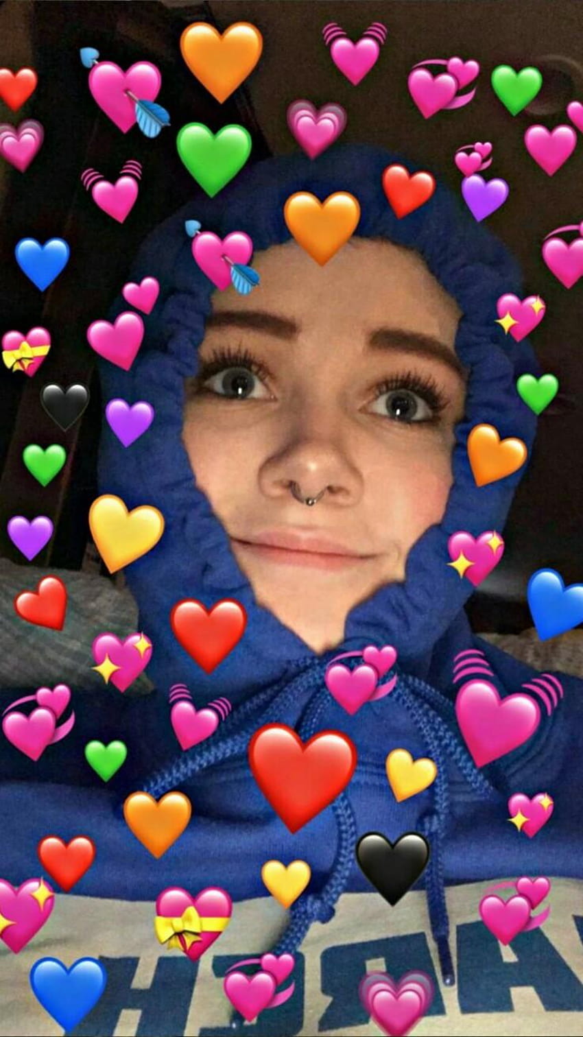 emoji heart meme, wholesome HD phone wallpaper