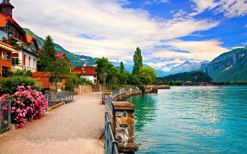 Piękna Szwajcaria, ciche miejsce Tapeta HD