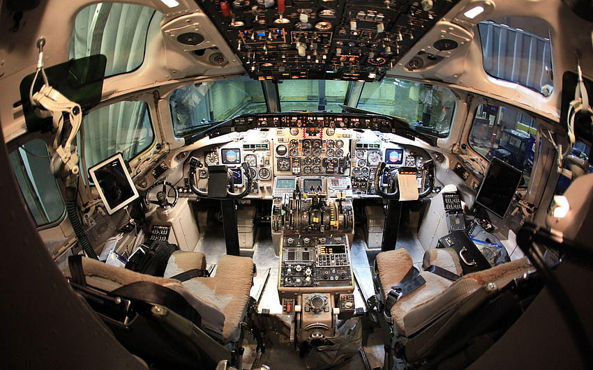 cabina di pilotaggio aereo Sfondo HD