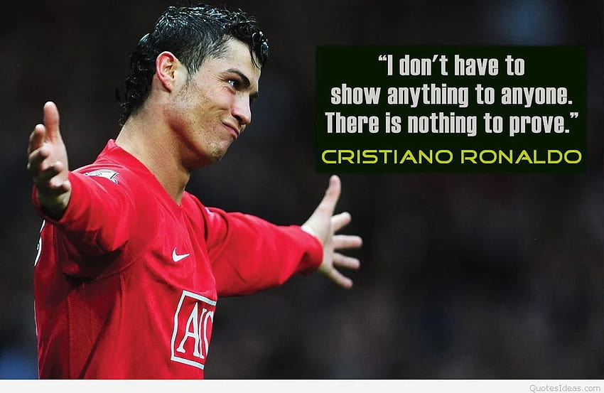 Cytaty piłkarskie, motywacja Ronaldo Tapeta HD
