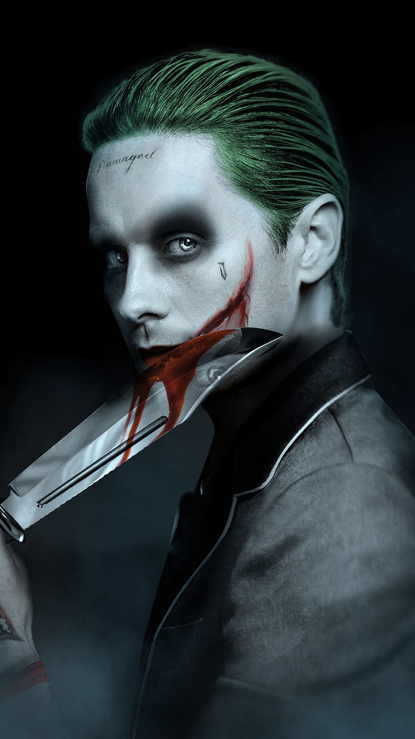 Jared Leto Joker wallpaper ponsel HD