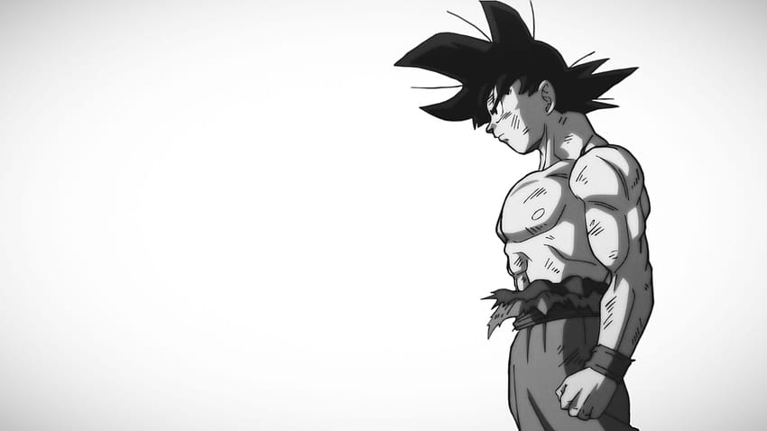 Goku preto e branco Papel de parede de celular HD