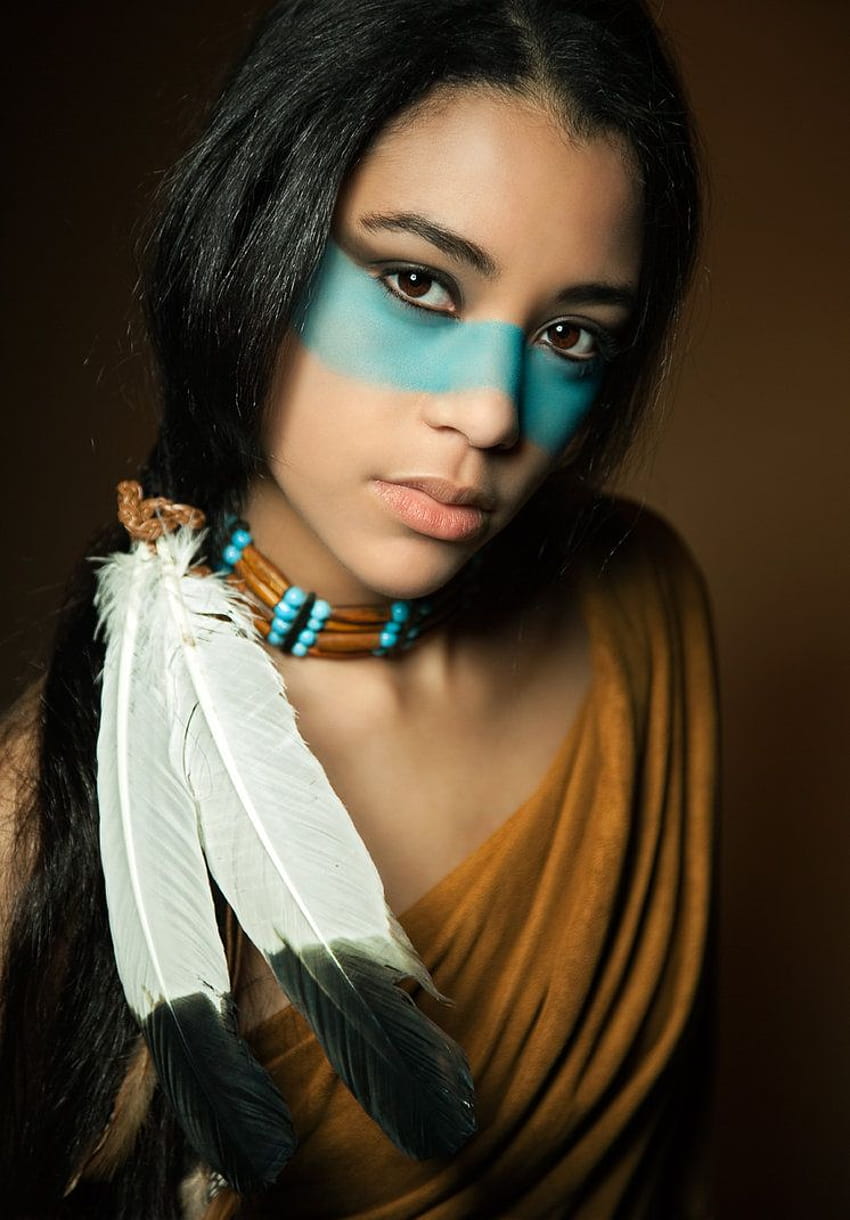 4 아메리카 원주민 소녀, 아메리카 원주민 인디언 여성 HD 전화 배경 화면
