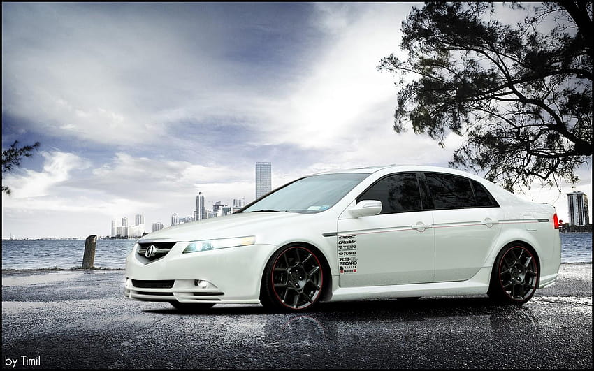 2004 Acura TL Base with 18x9.5 AVID1 AV6 and Barum 245x40 on Coilovers |  1629644 | Fitment Industries