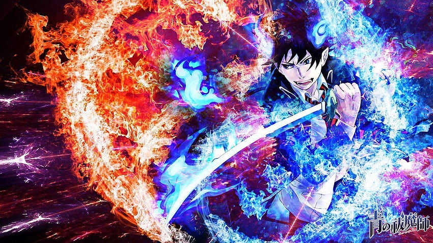 Blue Exorcist by skeptec HD wallpaper | Pxfuel