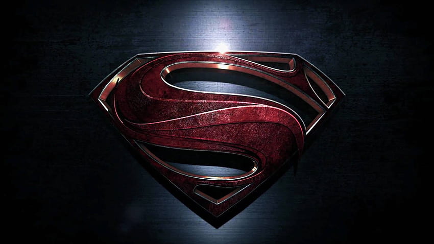 Man Of Steel Backgrounds, superman logo 3d HD wallpaper